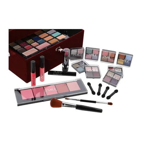 Make-up case Velvety Dark Berry 74 pieces - Buy Online in Pakistan at Cosmia.pk