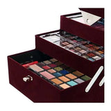 Make-up case Velvety Dark Berry 74 pieces - Buy Online in Pakistan at Cosmia.pk