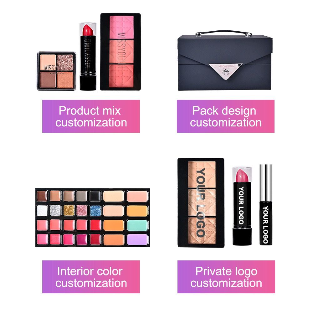 Make-up case Velvety Dark Berry 74 pieces - Buy Online in Pakistan at Cosmia.pk