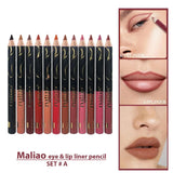 Maliao 12 Pcs Eye & Lip Liner Pencil - Buy Online in Pakistan at Cosmia.pk