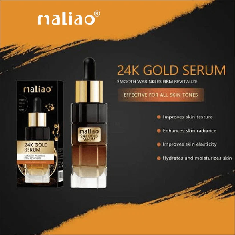 Maliao 24K Gold Serum for Smoothing Wrinkles & Revitalizing Skin - 30ml - Buy Online in Pakistan at Cosmia.pk