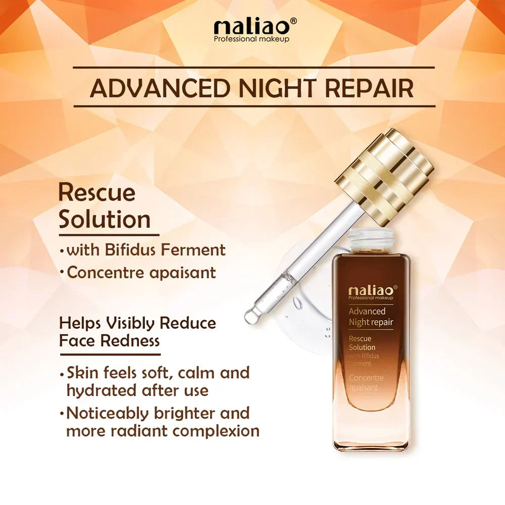 Maliao Advanced Night Repair Rescue Solution Serum 25ml - Buy Online in Pakistan at Cosmia.pk