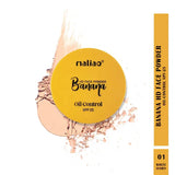 Maliao Banana HD 2 IN 1 Oil-Control Face Powder Compact - Matte Finish - Buy Online in Pakistan at Cosmia.pk