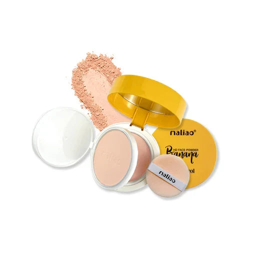 Maliao Banana HD 2 IN 1 Oil-Control Face Powder Compact - Matte Finish - Buy Online in Pakistan at Cosmia.pk