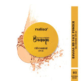 Maliao Banana HD 2 IN 1 Oil-Control Face Powder Compact - Matte Finish - Buy Online in Pakistan at Cosmia.pk