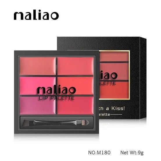 Malioa 6 Color Lip Palette For Women - 9g - Buy Online in Pakistan at Cosmia.pk