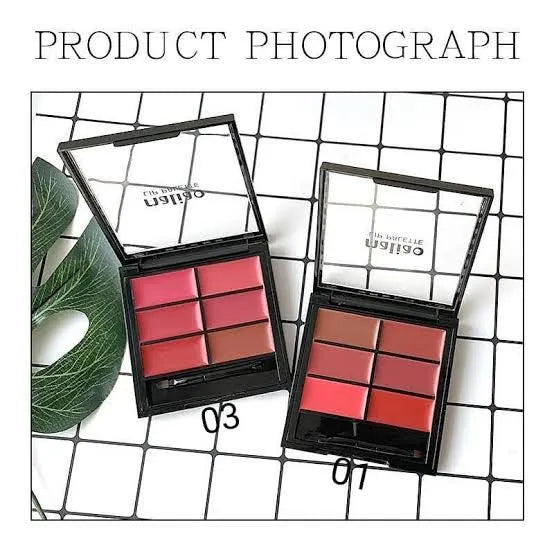 Malioa 6 Color Lip Palette For Women - 9g - Buy Online in Pakistan at Cosmia.pk