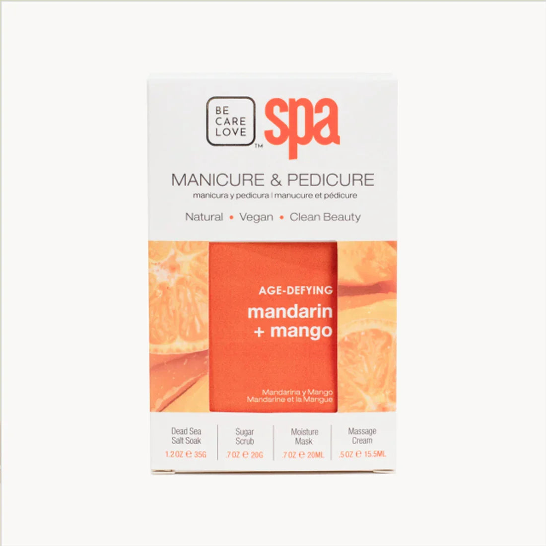 Be Care Love Mandarin and Mango Age-Defying Spa 4 Pcs Set - Buy Online in Pakistan at Cosmia.pk