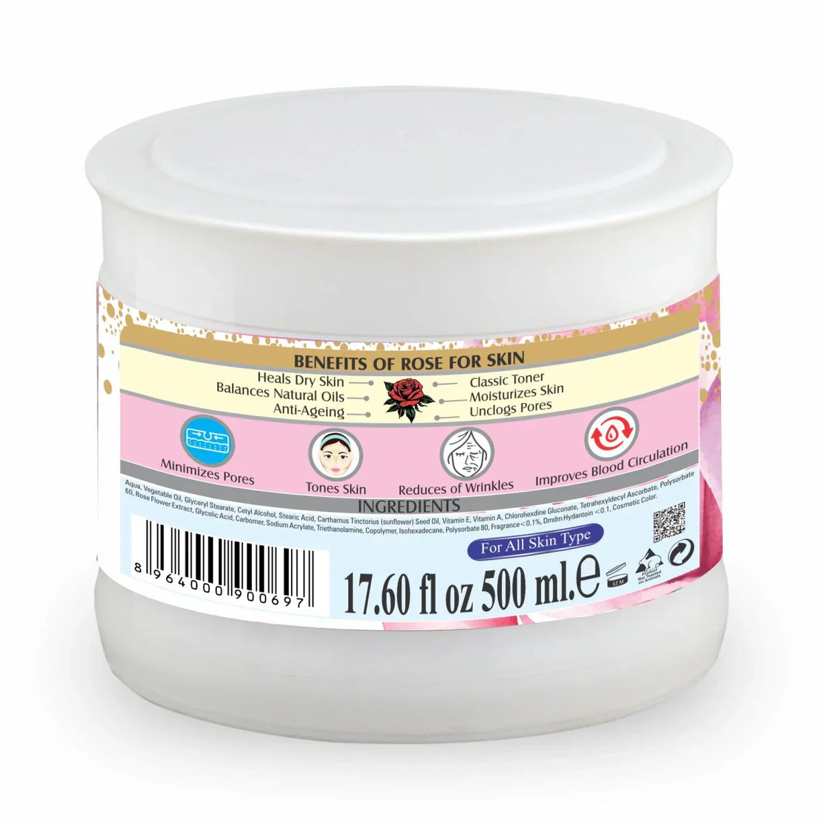 Soft Touch Massage Cream (Rose Dew) 500gm - Buy Online in Pakistan at Cosmia.pk
