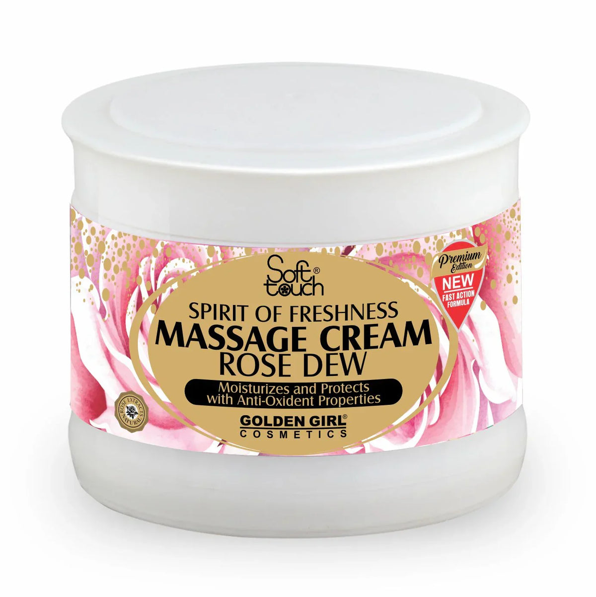 Soft Touch Massage Cream (Rose Dew) 500gm - Buy Online in Pakistan at Cosmia.pk