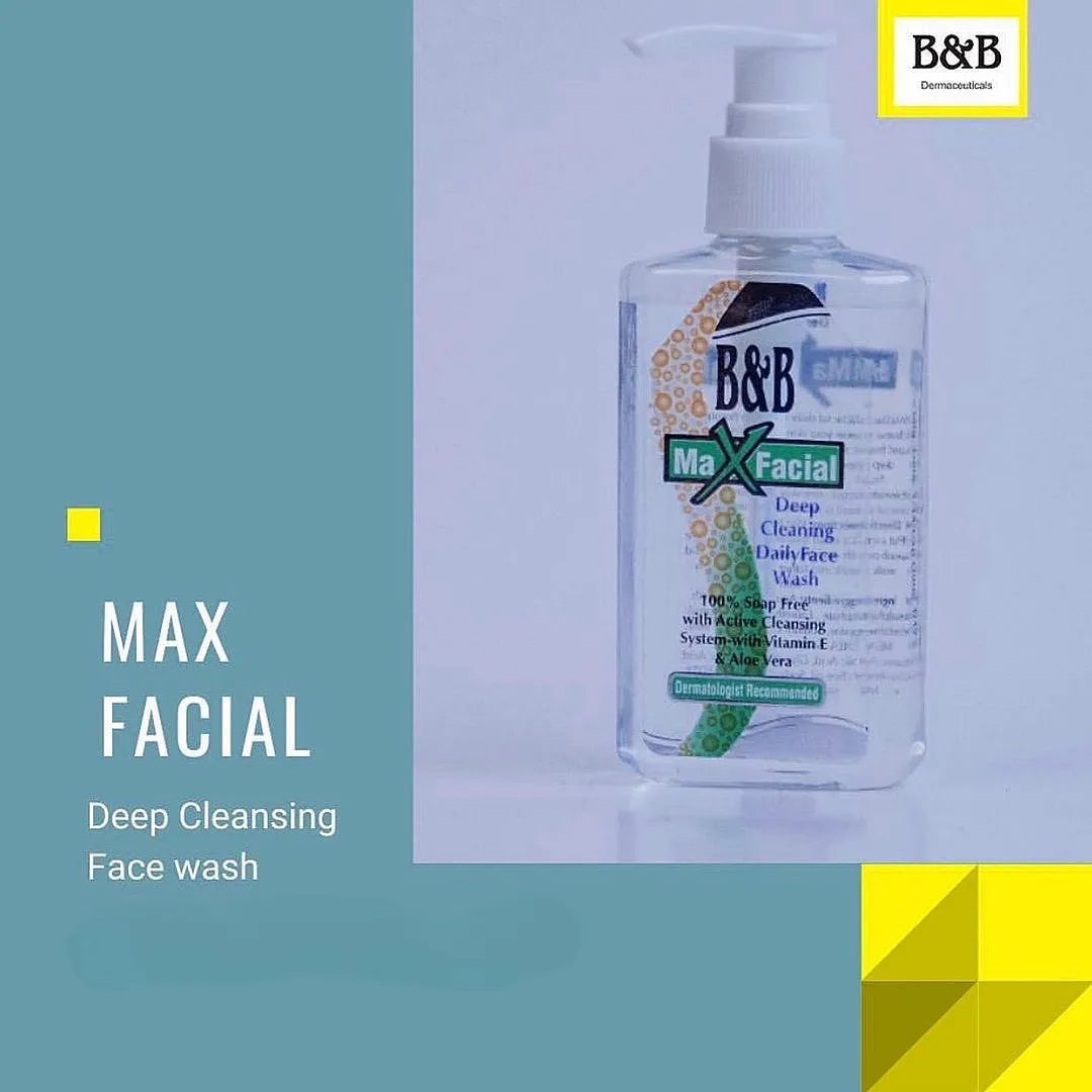 B&B Max Facial Deep Cleaning Face Wash - Buy Online in Pakistan at Cosmia.pk