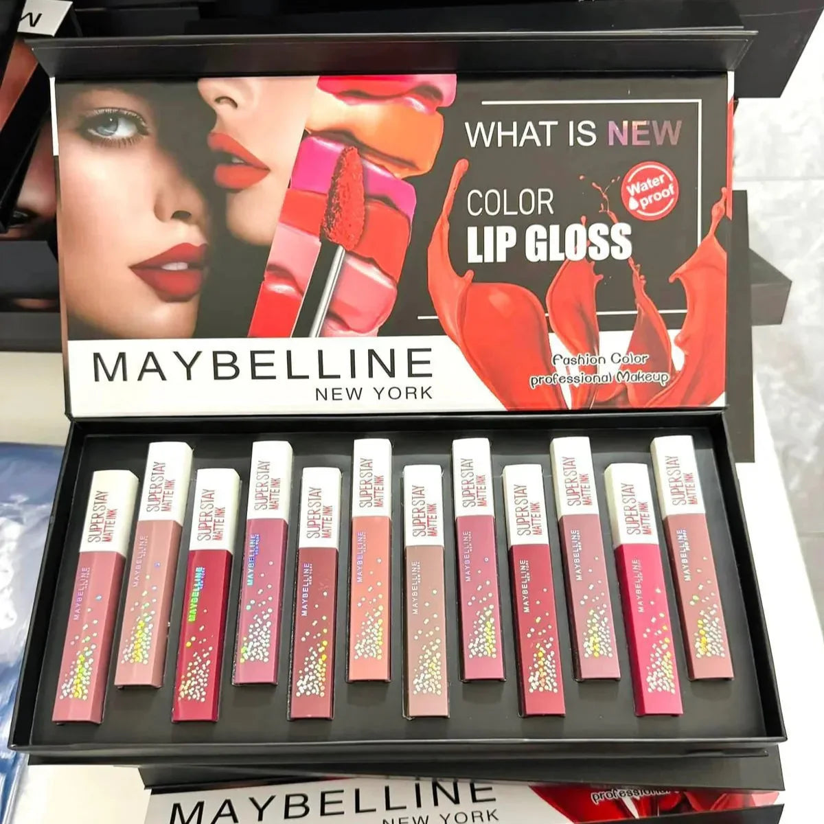Maybelline lipgloss Set - Pack of 12 - Buy Online in Pakistan at Cosmia.pk