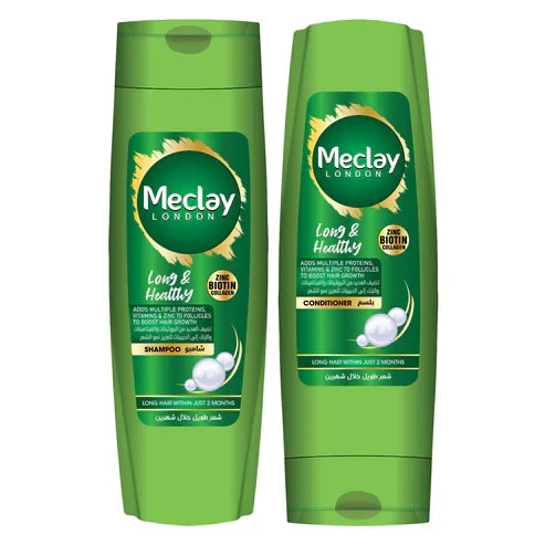 Meclay London Long & Healthy Shampoo - 185ml + Conditioner - 180ml Pair Box - Buy Online in Pakistan at Cosmia.pk