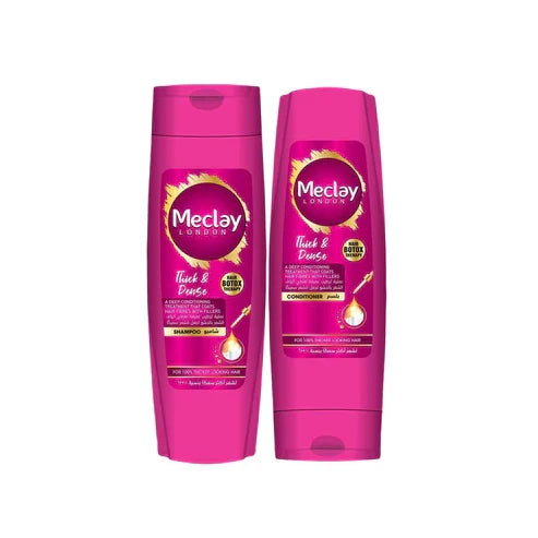Meclay London Thick & Dense Shampoo - 185ml + Conditioner - 180ml Pair Box - Buy Online in Pakistan at Cosmia.pk