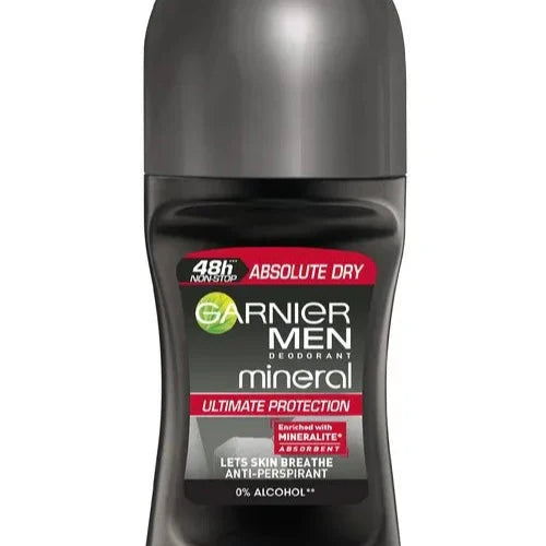 Garnier Mineral Mens Roll On Absolute Dry - 50ml - Buy Online in Pakistan at Cosmia.pk