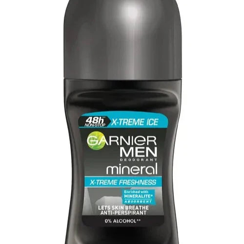Garnier Mineral Mens Roll On X Treme Ice - 50ml - Buy Online in Pakistan at Cosmia.pk