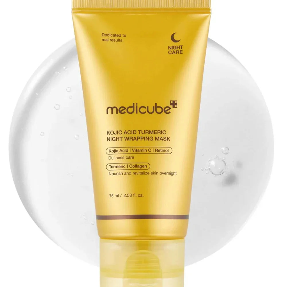 Medicube Kojic Acid Turmeric Night Wrapping Mask - 75ml - Buy Online in Pakistan at Cosmia.pk
