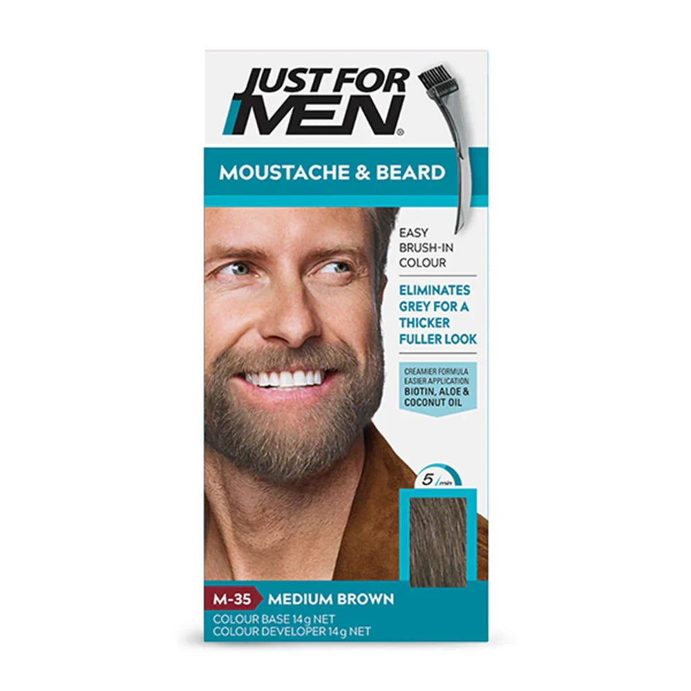 Just For Men - Mustache & Beard Color - Medium Brown - Buy Online in Pakistan at Cosmia.pk
