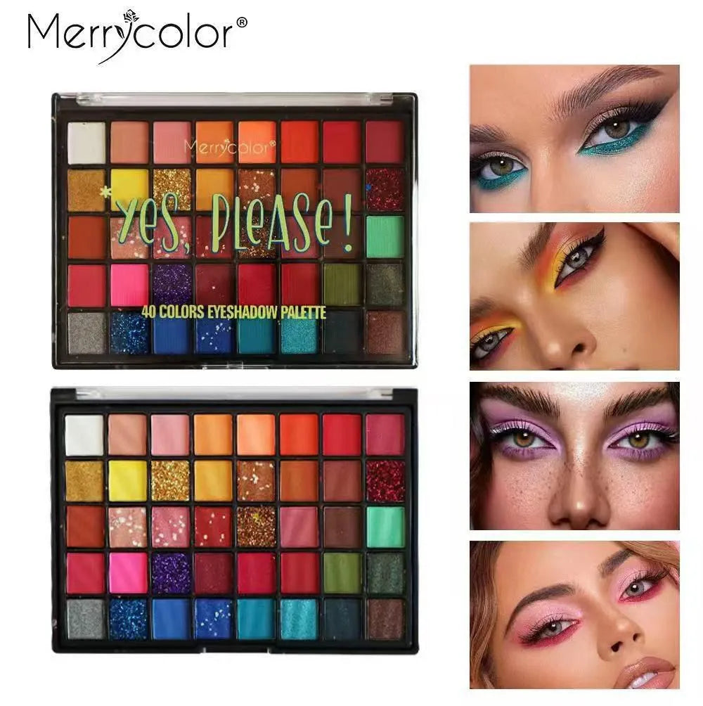Merrycolor 40 Color Eyeshadow Palette - Buy Online in Pakistan at Cosmia.pk