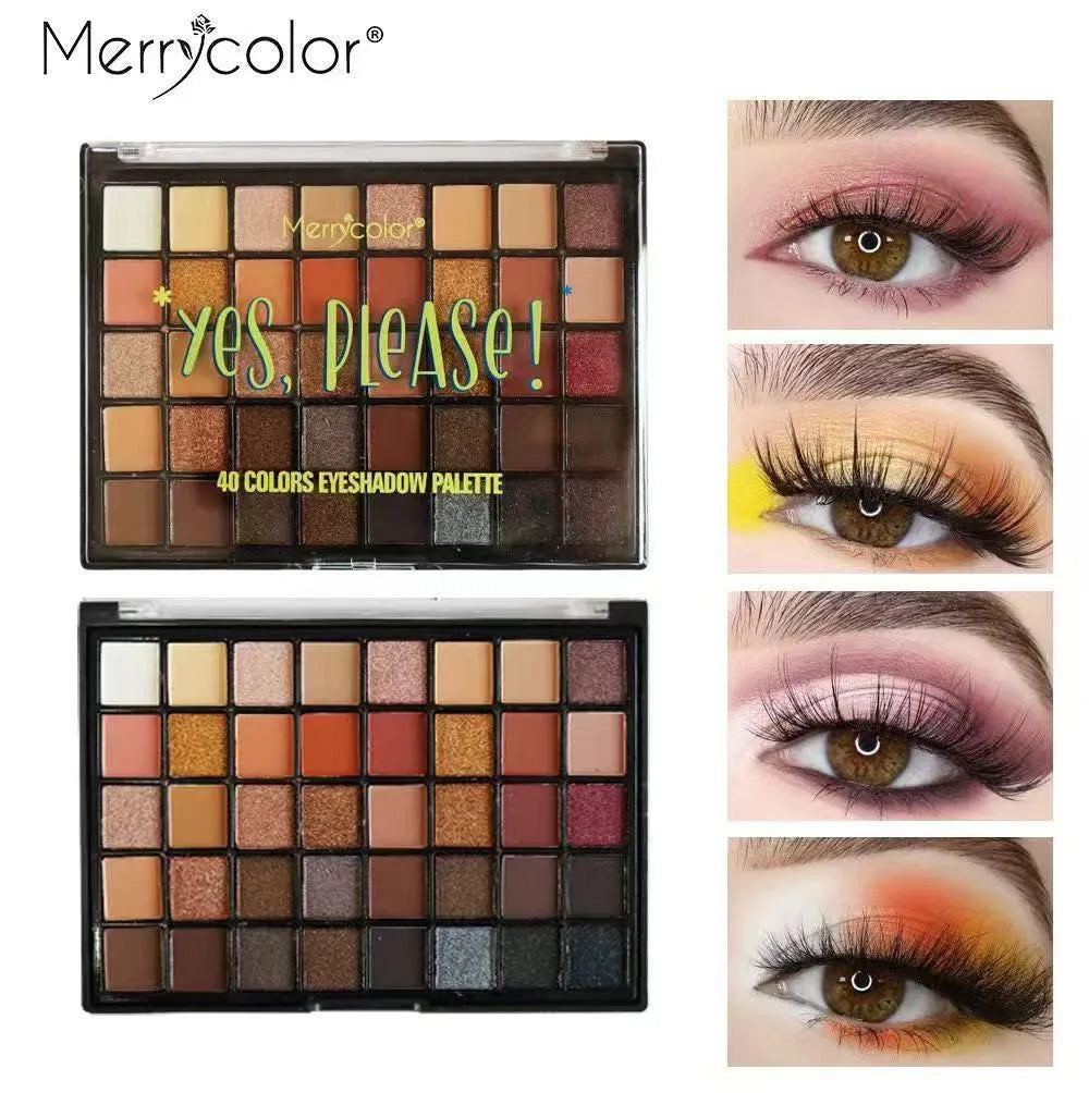 Merrycolor 40 Color Eyeshadow Palette - Buy Online in Pakistan at Cosmia.pk