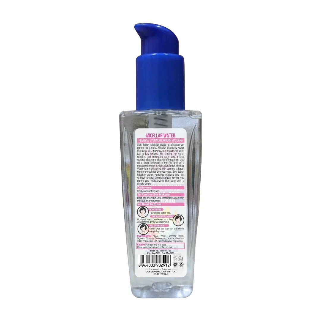 Soft Touch New-Micellar Water 100ml - Buy Online in Pakistan at Cosmia.pk