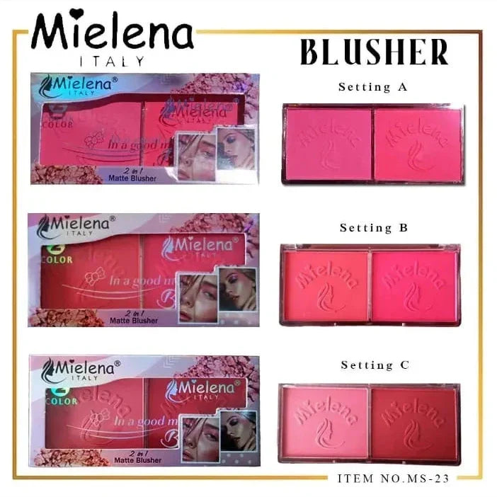 Mielena 2 in 1 Blusher Palette Each - Buy Online in Pakistan at Cosmia.pk