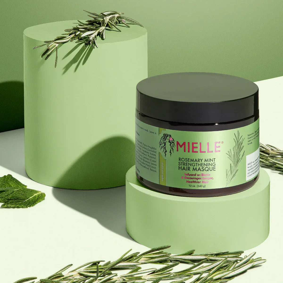 Mielle Rosemary Mint Strengthening Hair Masque - 340g - Buy Online in Pakistan at Cosmia.pk