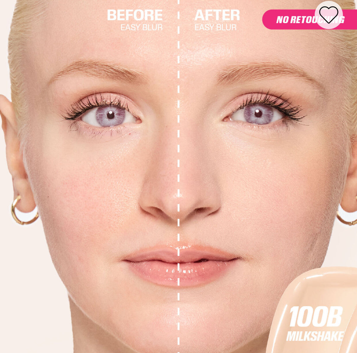 Huda Beauty Easy Blur Natural Airbrush Foundation 30ml - 100B Milkshake - buy online in Pakistan