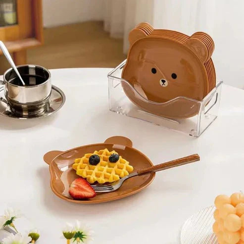 Mini Bear Shape Dish Plate - Pack Of 8 - Buy Online in Pakistan at Cosmia.pk