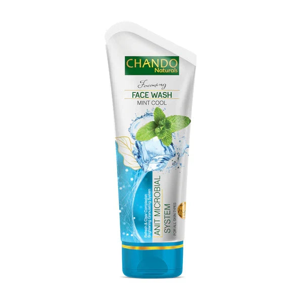 Chando Naturals Mint Cool Anti Microbial Face Wash - 100ml - Buy Online in Pakistan at Cosmia.pk