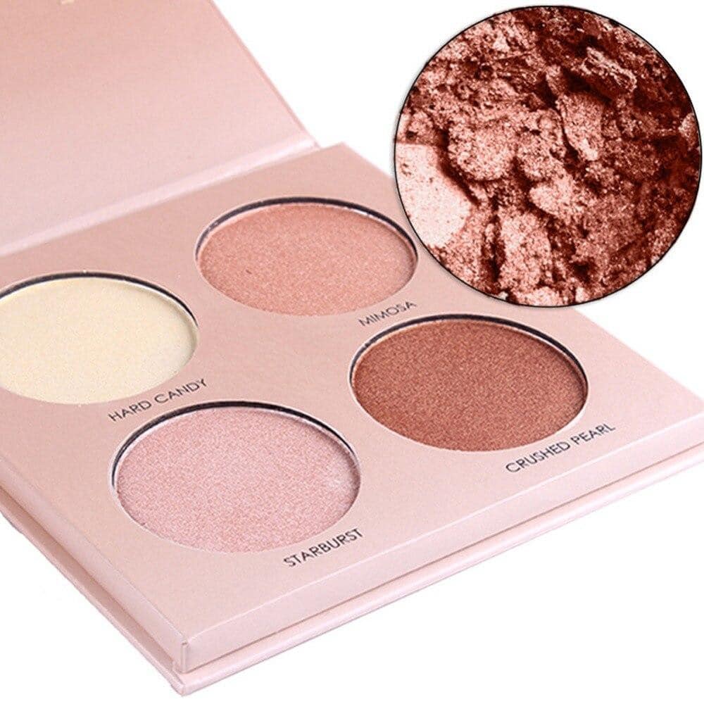 MISS ROSE Highlighter Palette - 4 Color - Buy Online in Pakistan at Cosmia.pk