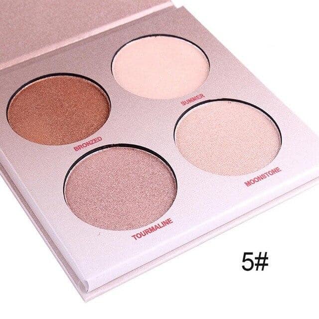 MISS ROSE Highlighter Palette - 4 Color - Buy Online in Pakistan at Cosmia.pk