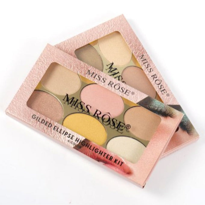 Miss Rose Gilded Ellipse Highlighters Kit - Buy Online in Pakistan at Cosmia.pk