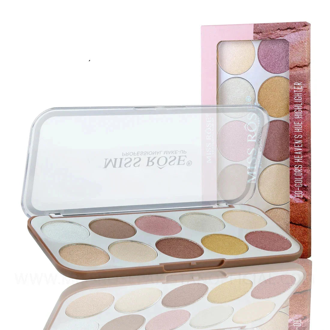 Miss Rose Highlighter Palette -  10 Color - Buy Online in Pakistan at Cosmia.pk