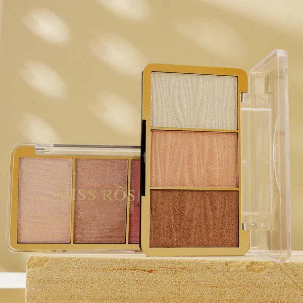 Miss Rose 3 Color Hyper Real Highlighter kit - Buy Online in Pakistan at Cosmia.pk