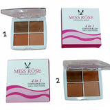 Miss Rose 4 in 1 Contour-Blush Palette - Buy Online in Pakistan at Cosmia.pk