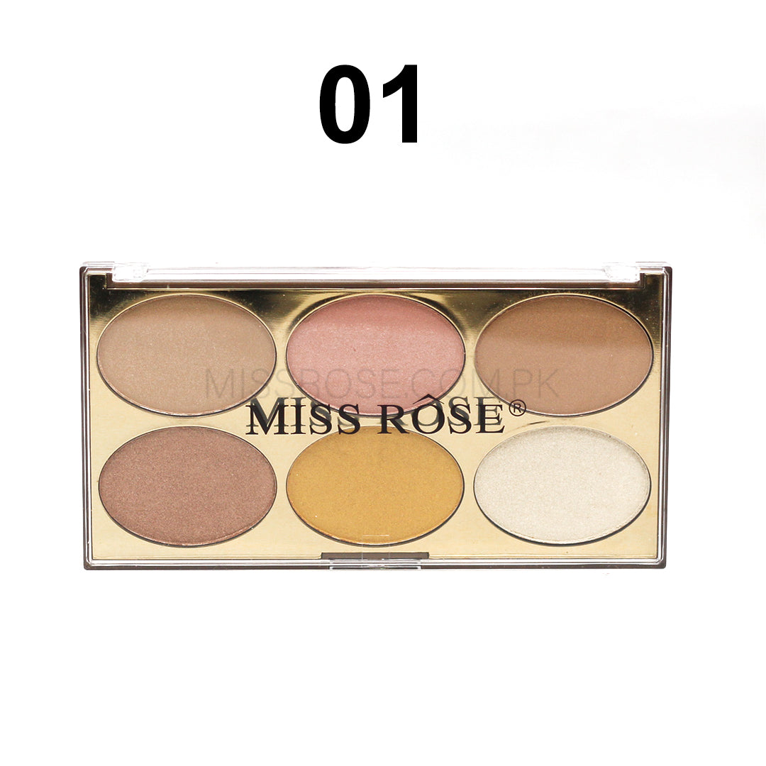 Miss Rose Gilded Ellipse Highlighters Kit - Buy Online in Pakistan at Cosmia.pk