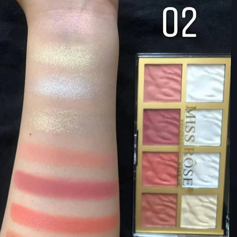 Miss Rose Highlighter & Blush Kit - Buy Online in Pakistan at Cosmia.pk