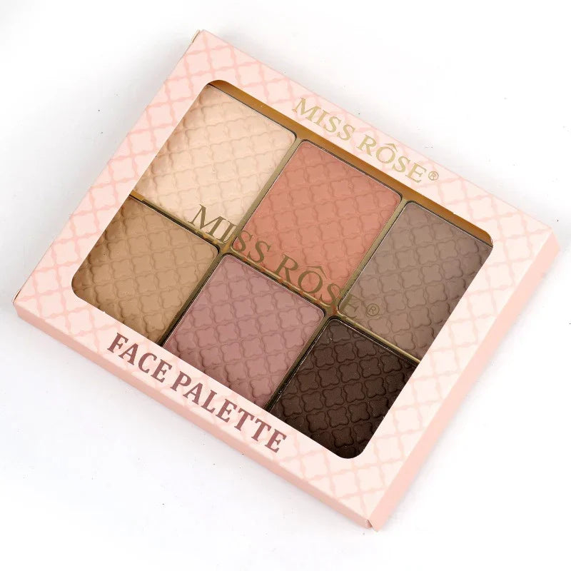 Miss Rose Square Face Kit -  6-Color - Buy Online in Pakistan at Cosmia.pk