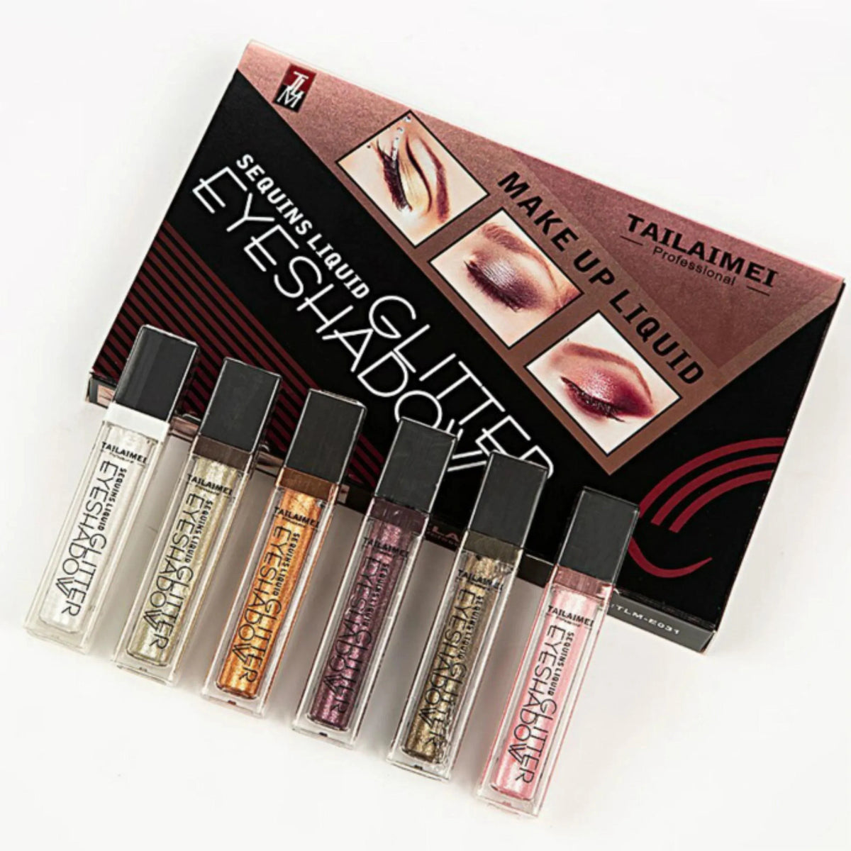 6 Pcs Glitter Liquid Eyeshadow - Buy Online in Pakistan at Cosmia.pk