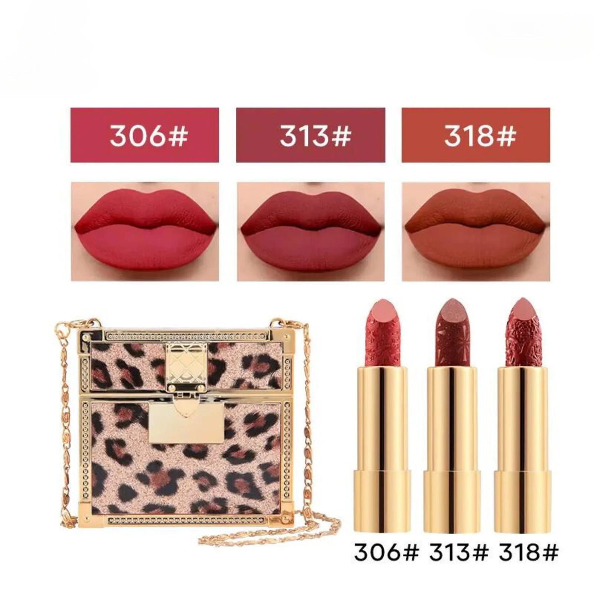 Silky-touch Matte Lipstick - Gift Bag Pack of 3 Lipstick - Buy Online in Pakistan at Cosmia.pk
