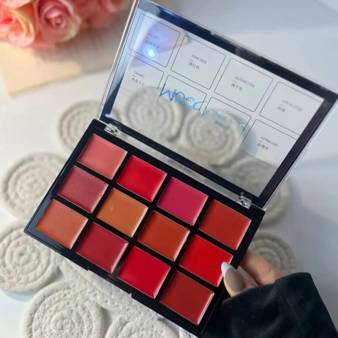 Mocallure Kiss Lipstick Matte Palette - 12 Colors - Buy Online in Pakistan at Cosmia.pk