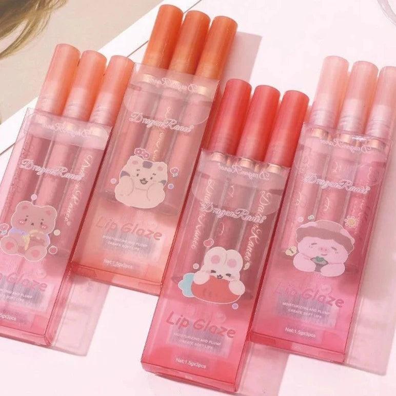 3 Pcs Dragon Ranee Moisturizing Majestic Lip Glaze - Buy Online in Pakistan at Cosmia.pk