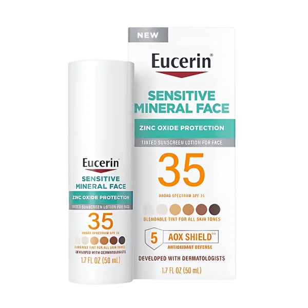 Eucerin Sensitive Mineral Face Tinted Sunscreen SPF 35 (50ml) - Buy Online in Pakistan at Cosmia.pk