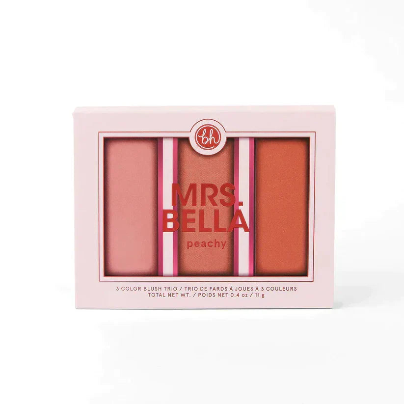 Bh Comsetics Mrs. Bella Peachy Blush Palette - 3 Colors - Buy Online in Pakistan at Cosmia.pk