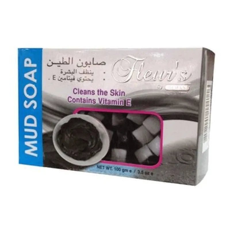 HEMANI HERBAL Fleur's Mud Soap - 100gm - Buy Online in Pakistan at Cosmia.pk
