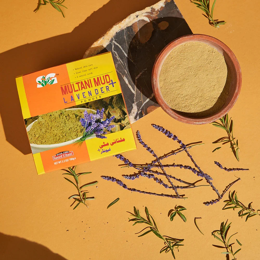 Saeed Ghani Multani Mud + Lavender Powder - Buy Online in Pakistan at Cosmia.pk