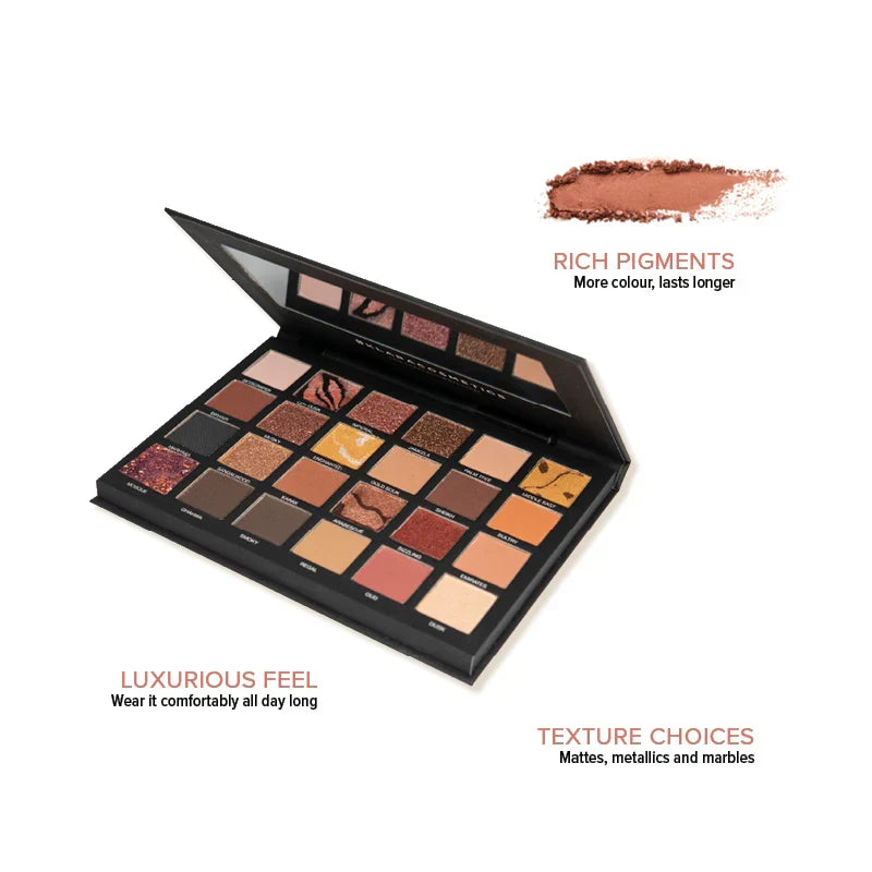 Klara Cosmetics 24-shade 'Mumbai' eyeshadow palette - Buy Online in Pakistan at Cosmia.pk
