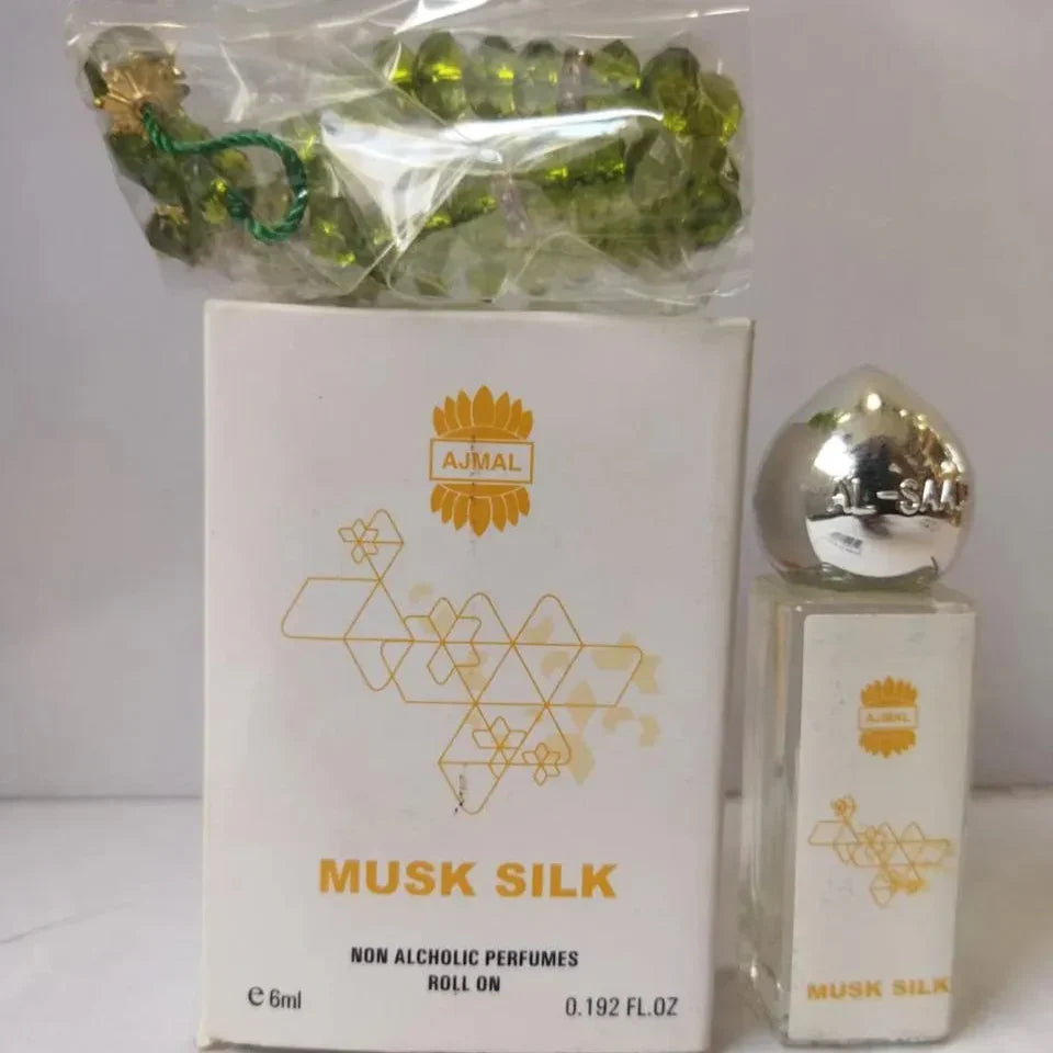 Musk Silk By Ajmal Attar With Tasbeeh 6ml - Buy Online in Pakistan at Cosmia.pk