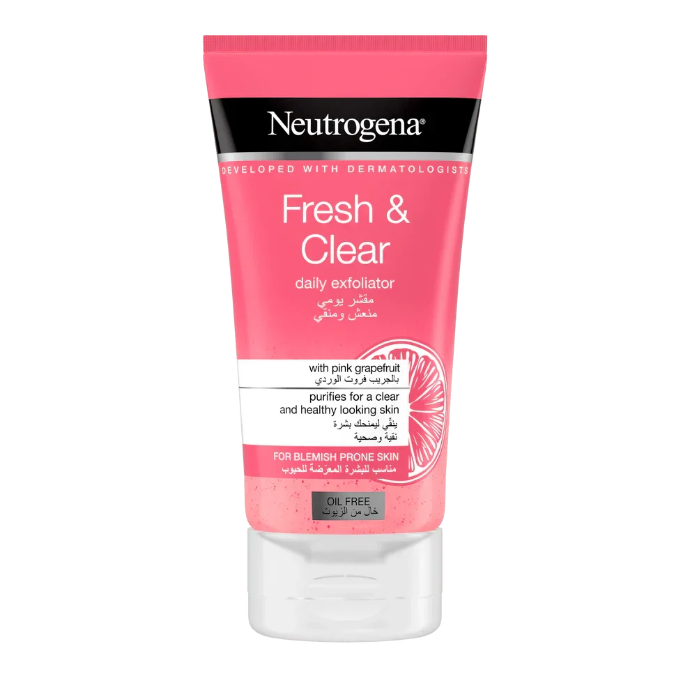 Neutrogena Fresh & Clear Pink Grapefruit Scrub - 150ml - Buy Online in Pakistan at Cosmia.pk